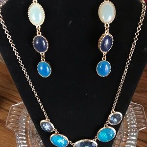 Necklace with matching earrings